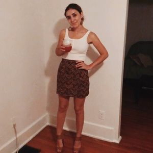 Skirt and shirt combo!